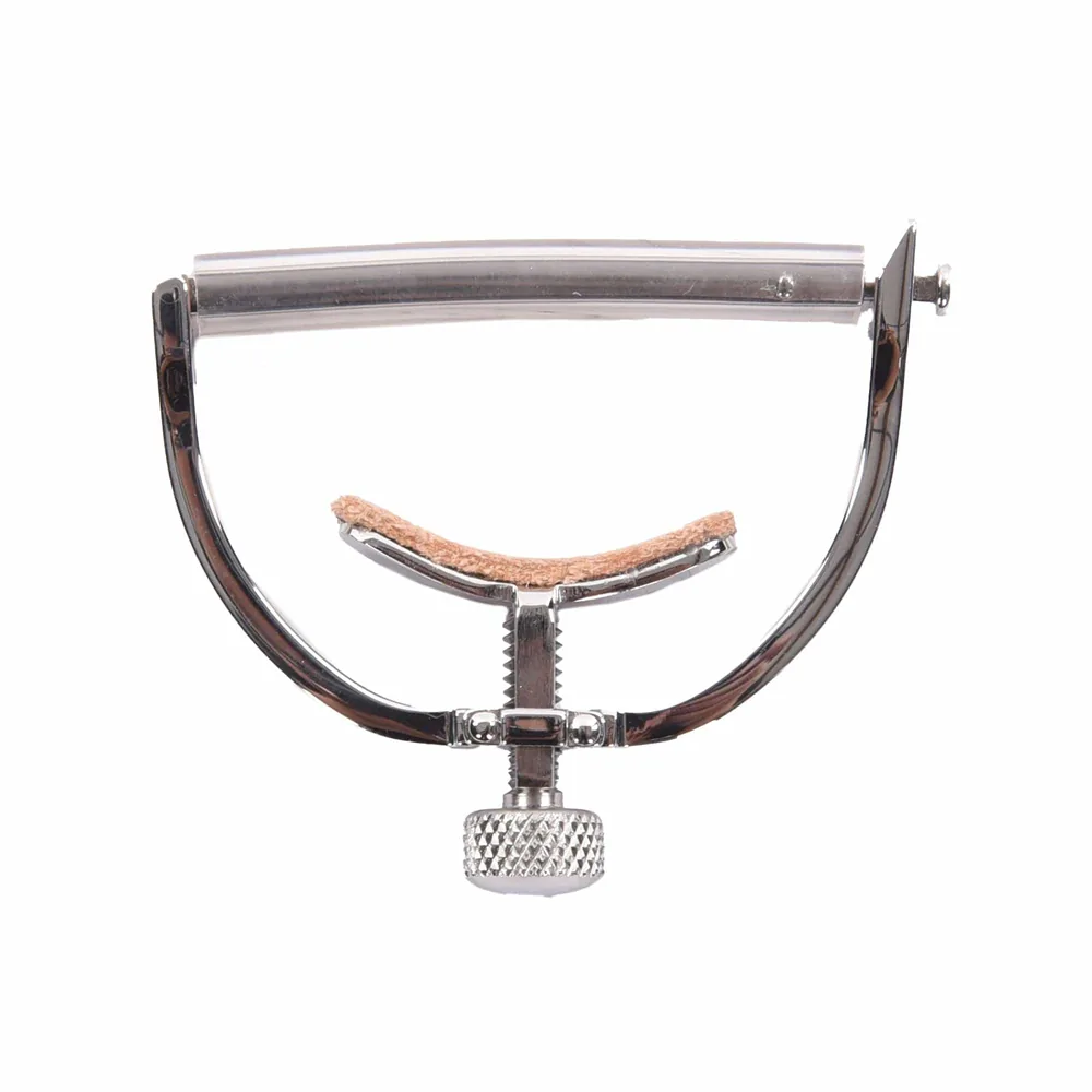 Polished stainless Elliott Elite precision yoke guitar capo