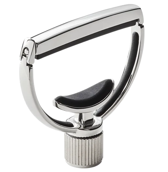 Polished stainless G7th Heritage yoke guitar capo